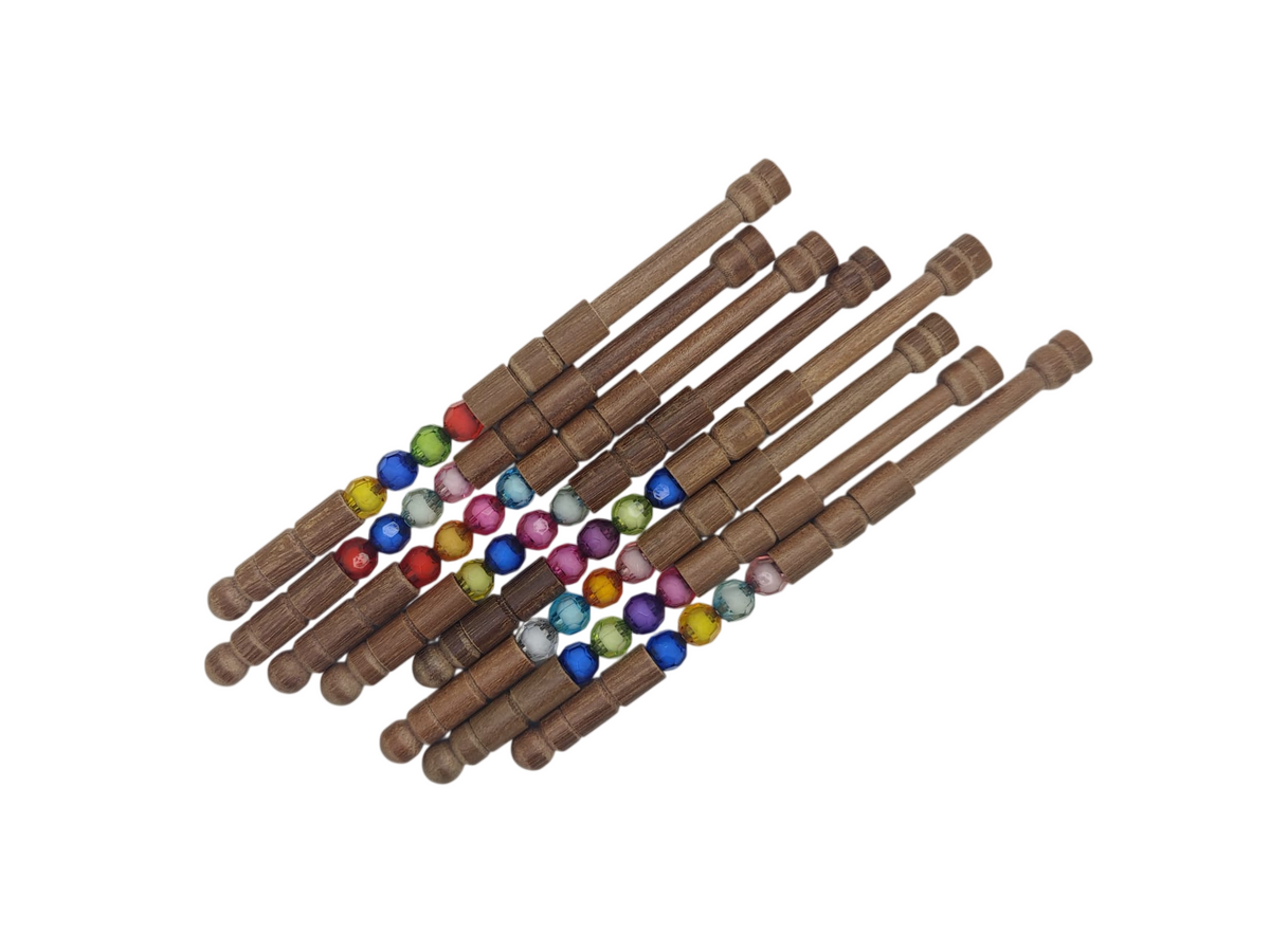 Bolillos bolas translúcidas colores variados