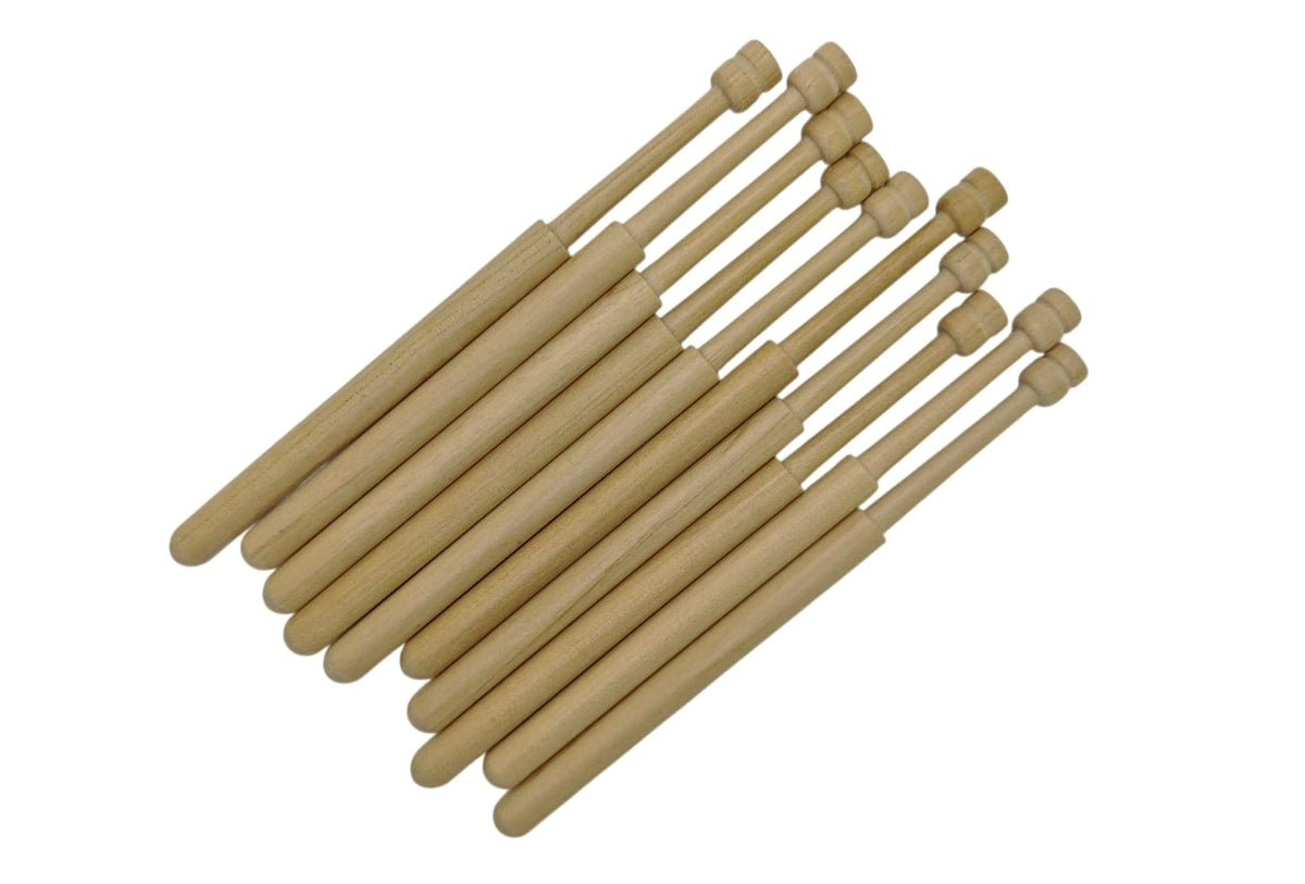 Bolillos Guatambú 13cm x 8mm - detalle punta