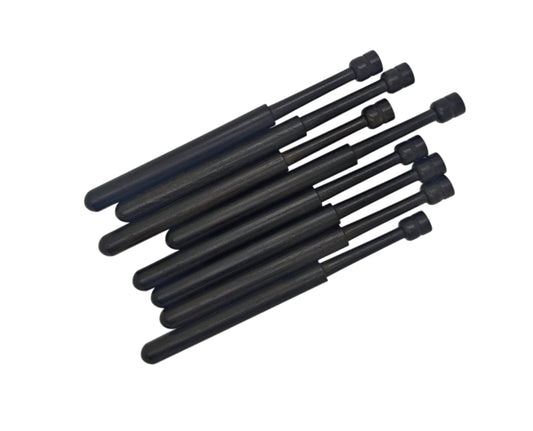 Bolillos Ébano 11cm x 8mm punta redonda paquete