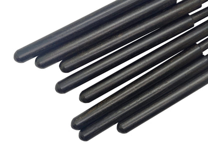 Bolillos Ébano 13cm x 8mm punta redonda detalle