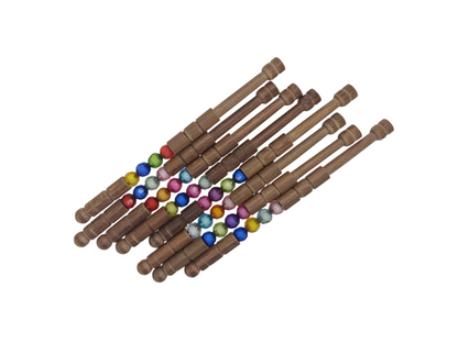 Bolillos bolas translúcidas colores variados