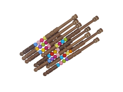 Bolillos bolas mate colores variados