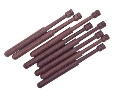 Bolillos Amaranto 10cm x 8mm punta redonda paquete