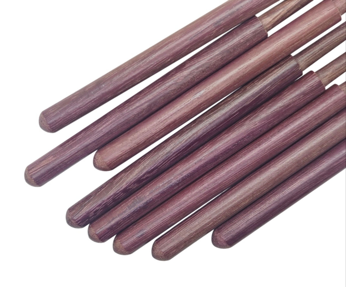 Bolillos Amaranto 13cm x 8mm punta lágrima detalle