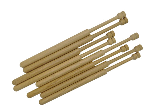 Bolillos Guatambu 15cm x 8mm punta redonda paquete