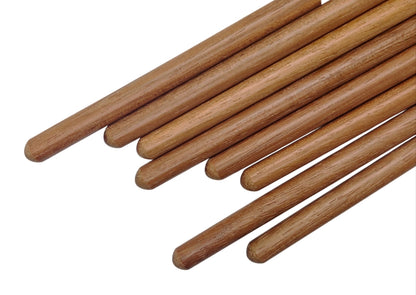 Bolillos Jatoba 15cm x 8mm punta redonda detalle