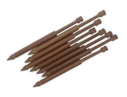 Bolillos Massaranduba 13cm x 8mm punta lágrima paquete