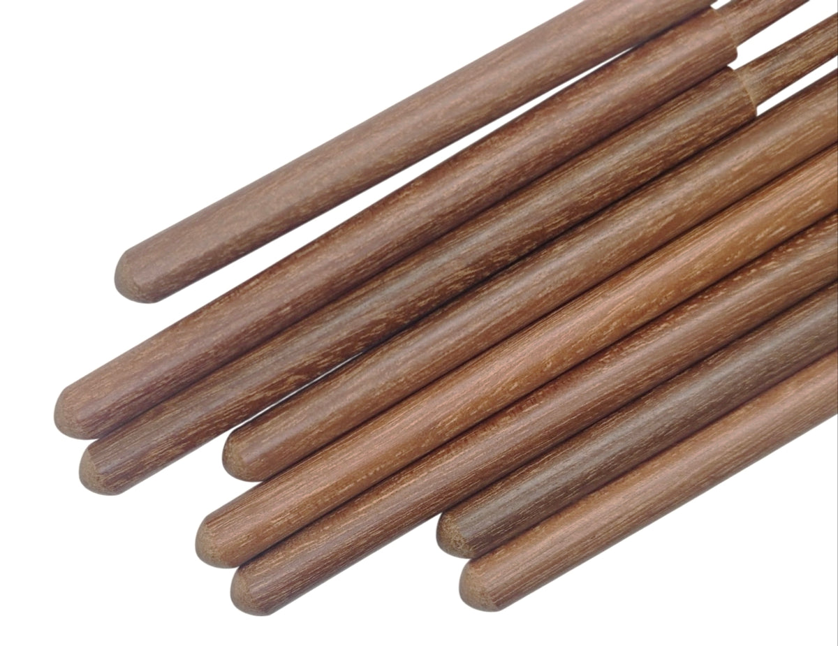 Bolillos Massaranduba 15cm x 8mm punta redonda detalle